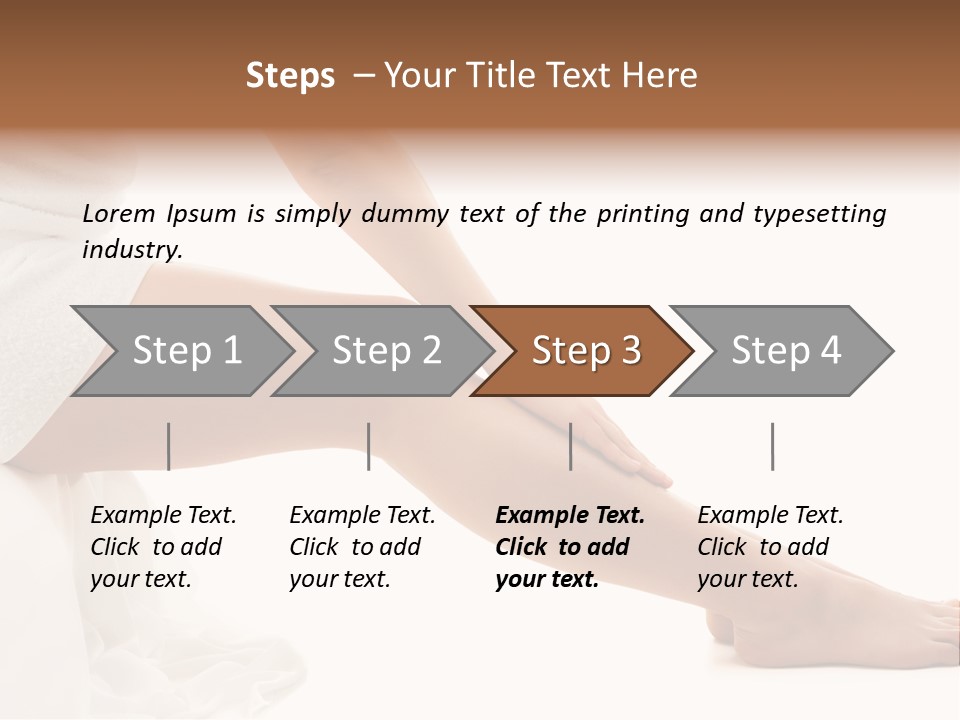 Lady Health Isolated PowerPoint Template
