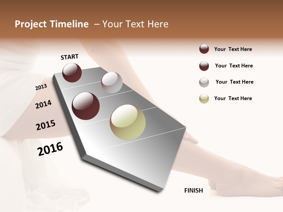 Lady Health Isolated PowerPoint Template