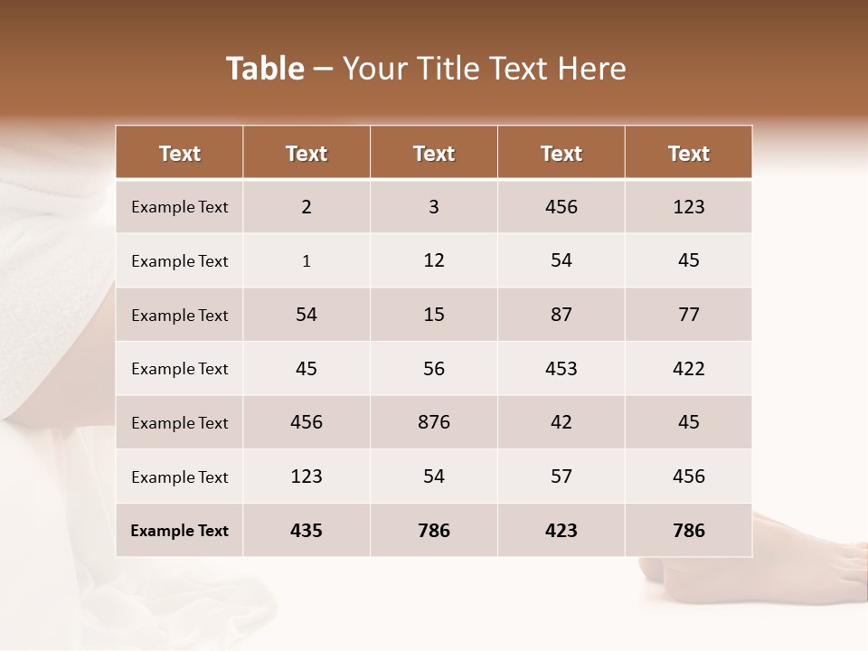 Lady Health Isolated PowerPoint Template