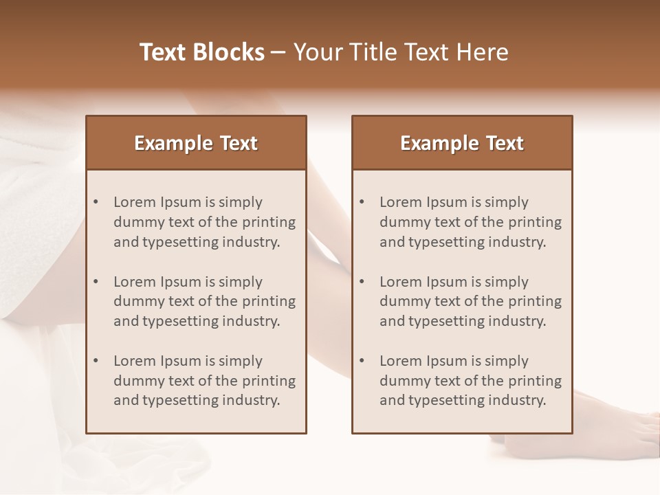 Lady Health Isolated PowerPoint Template