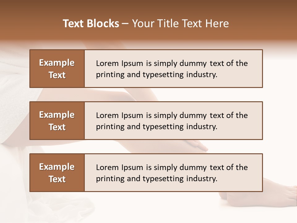 Lady Health Isolated PowerPoint Template