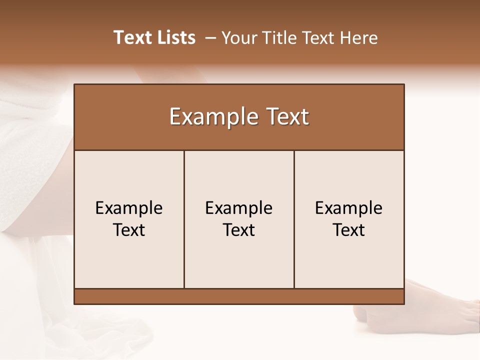 Lady Health Isolated PowerPoint Template