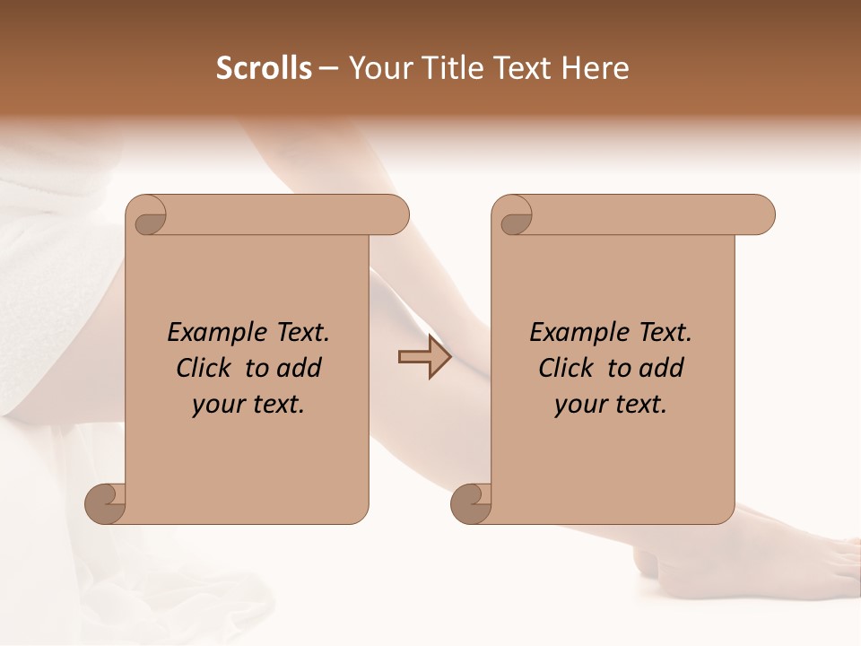 Lady Health Isolated PowerPoint Template