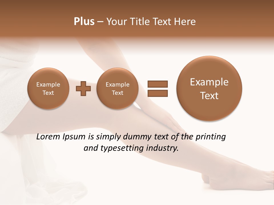 Lady Health Isolated PowerPoint Template
