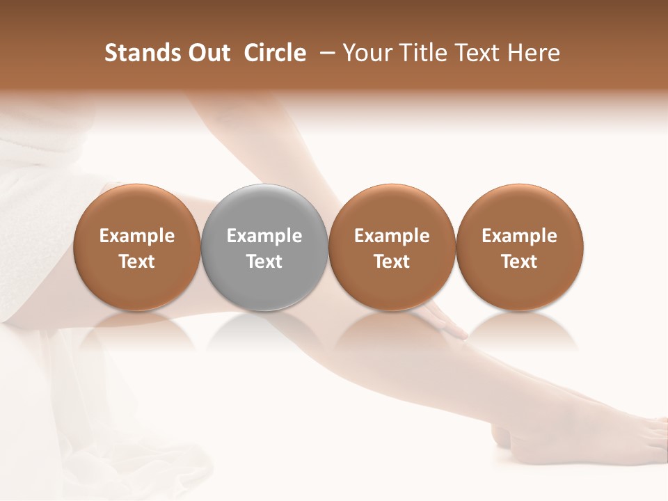 Lady Health Isolated PowerPoint Template