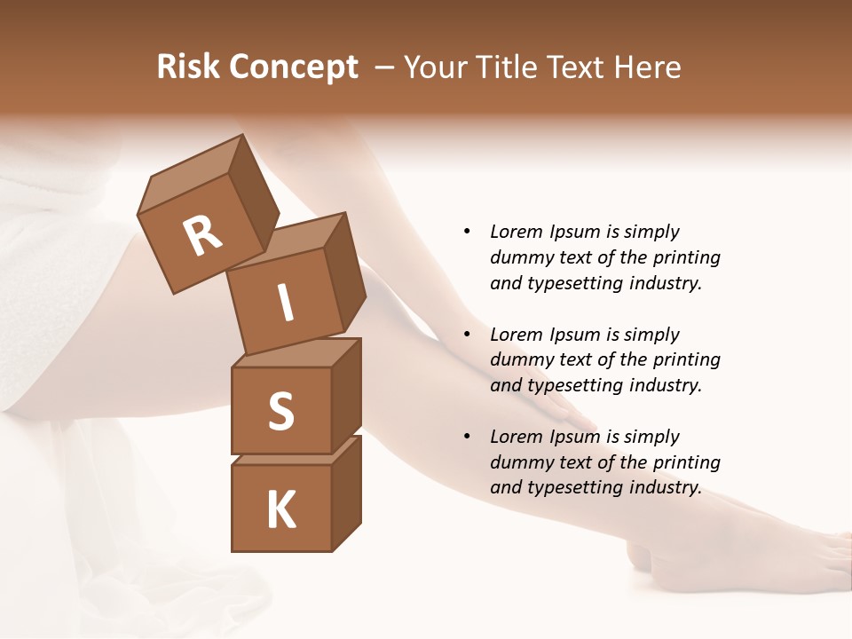 Lady Health Isolated PowerPoint Template