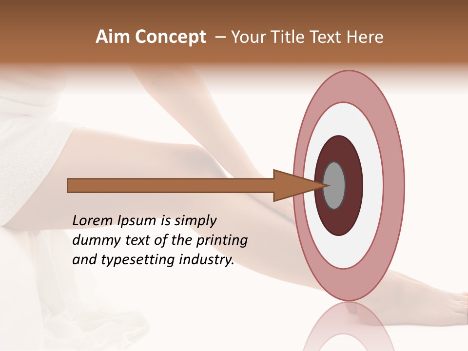 Lady Health Isolated PowerPoint Template