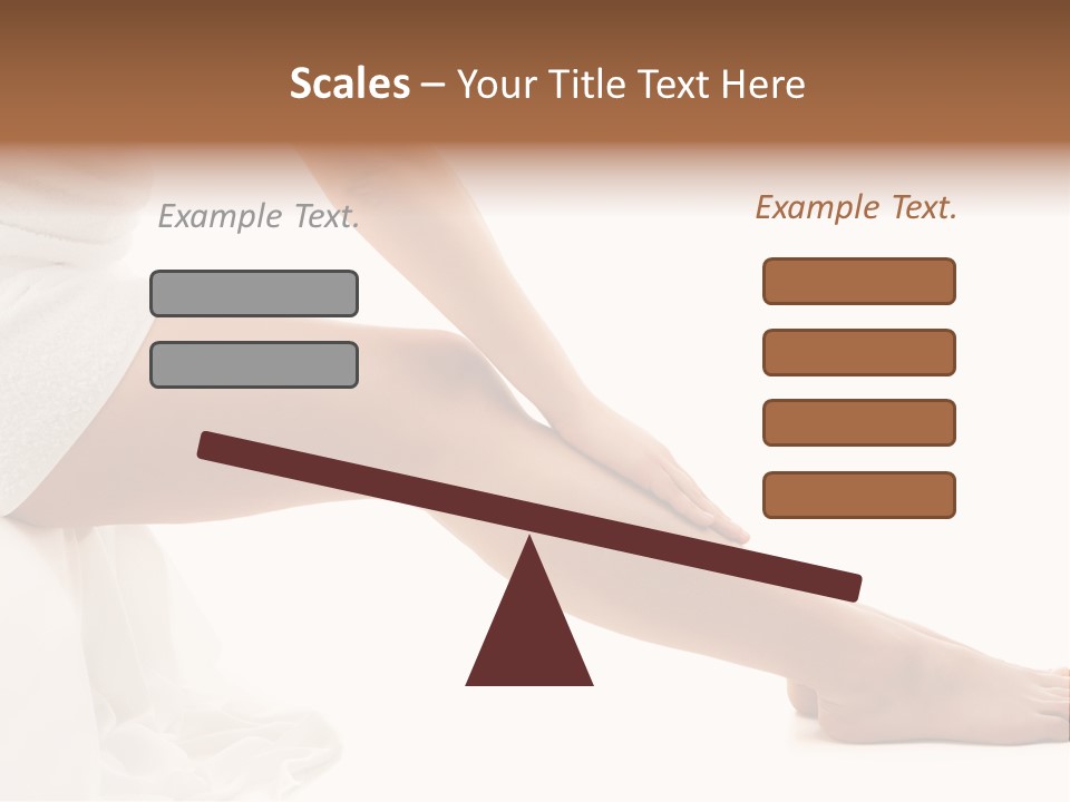 Lady Health Isolated PowerPoint Template