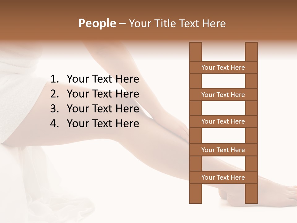 Lady Health Isolated PowerPoint Template