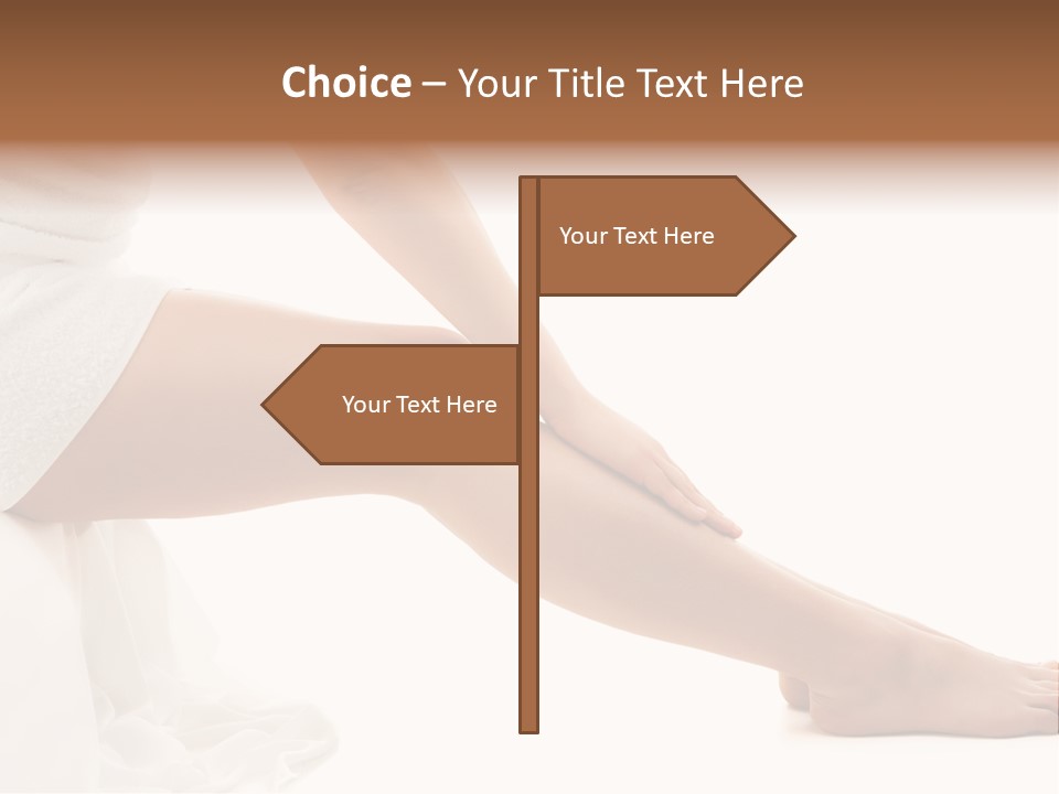 Lady Health Isolated PowerPoint Template