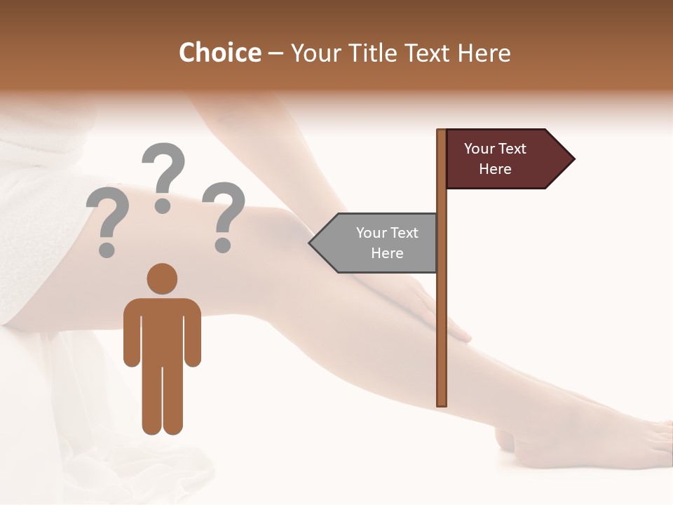 Lady Health Isolated PowerPoint Template