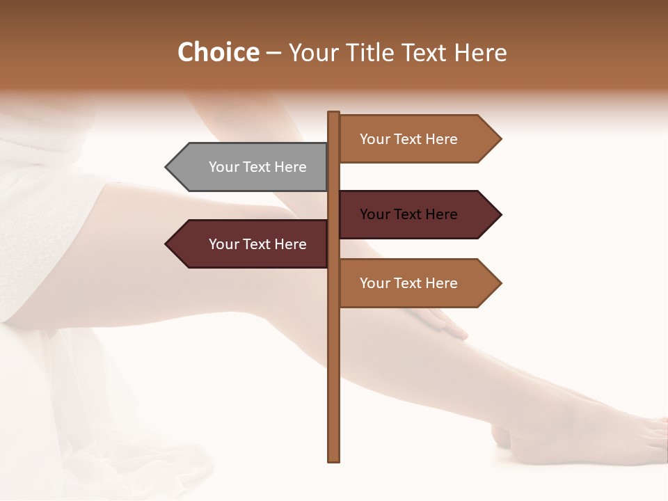 Lady Health Isolated PowerPoint Template