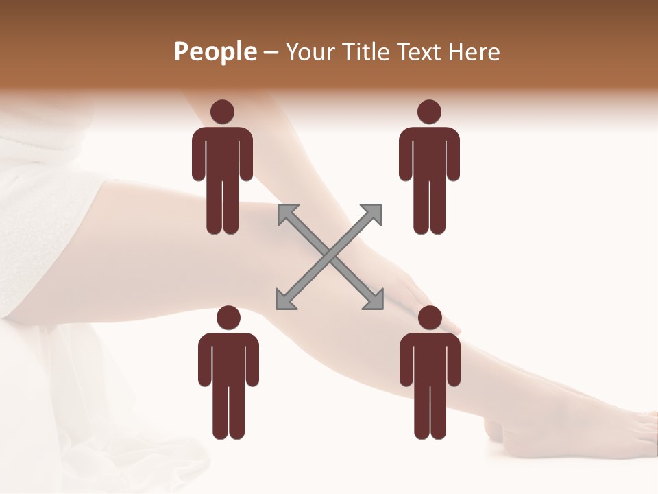 Lady Health Isolated PowerPoint Template