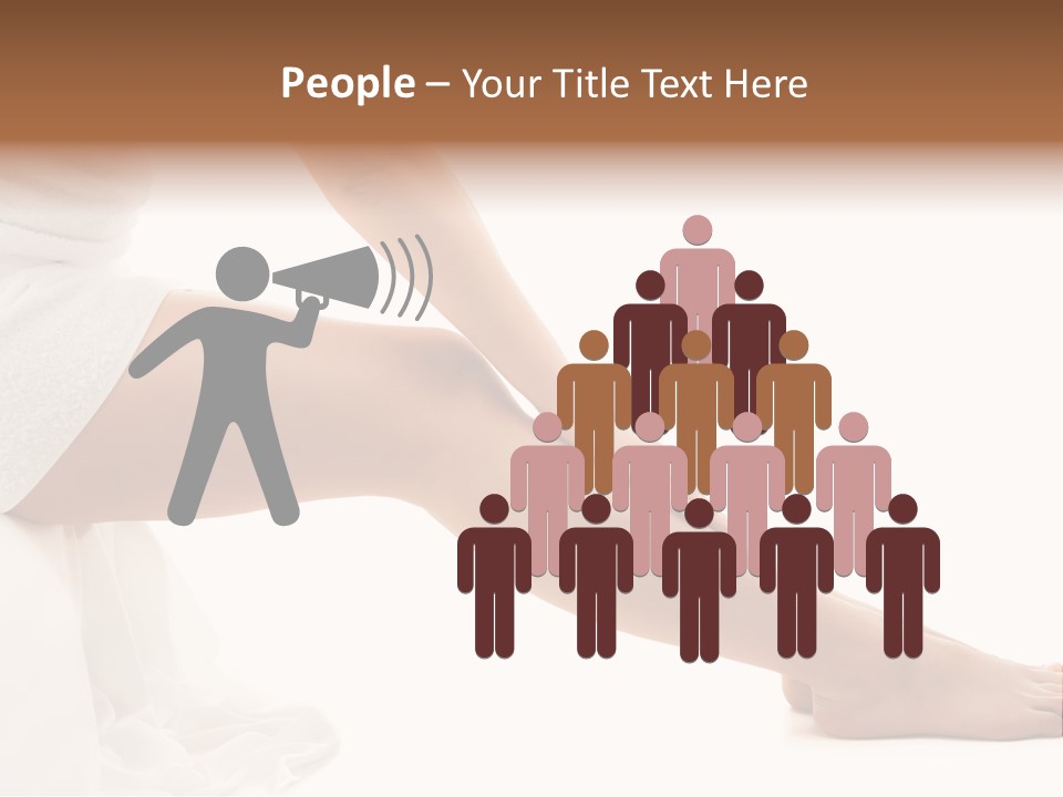 Lady Health Isolated PowerPoint Template