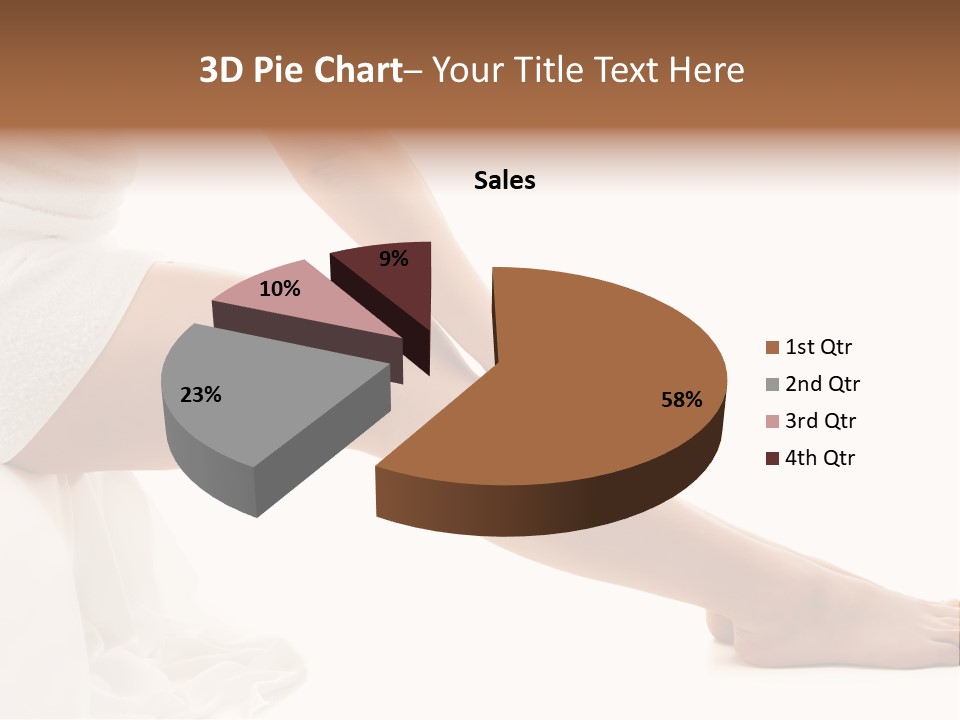 Lady Health Isolated PowerPoint Template