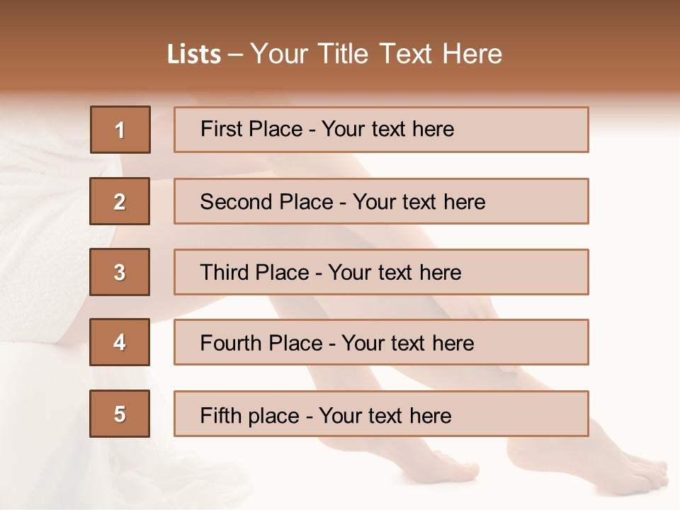 Leg Care Beautiful PowerPoint Template