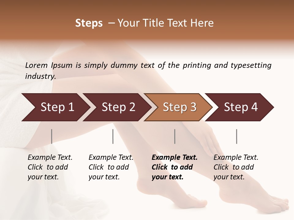Leg Care Beautiful PowerPoint Template