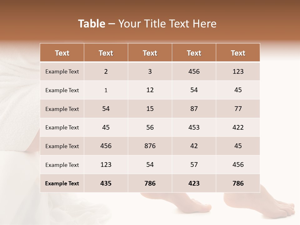 Leg Care Beautiful PowerPoint Template