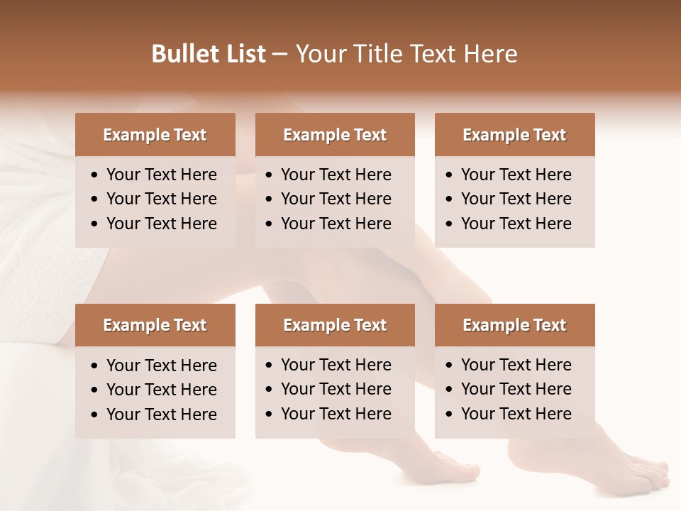 Leg Care Beautiful PowerPoint Template