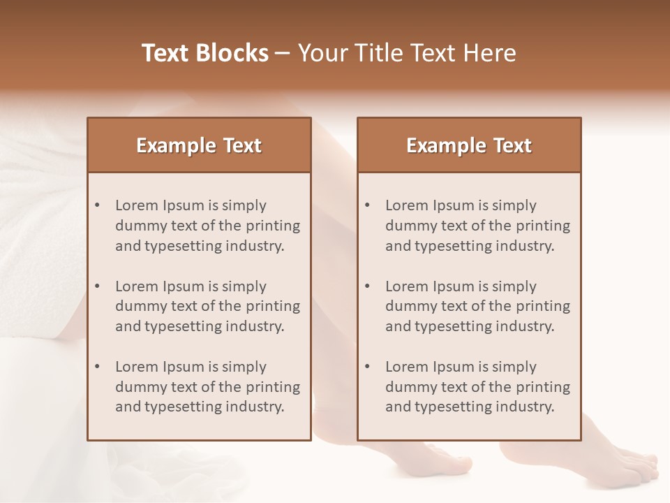 Leg Care Beautiful PowerPoint Template