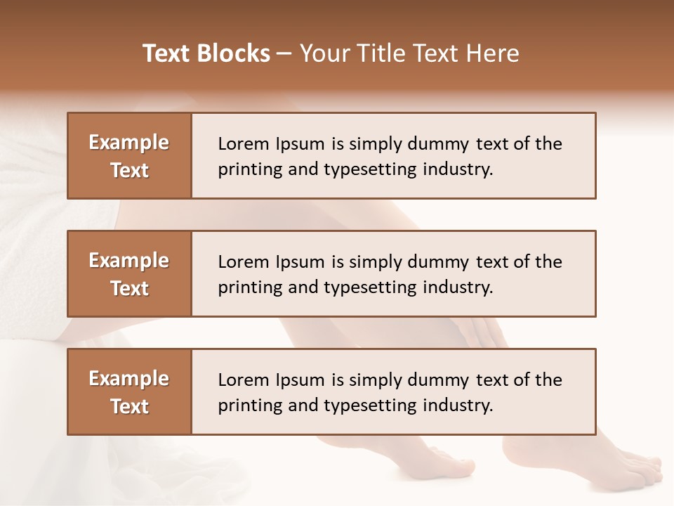 Leg Care Beautiful PowerPoint Template