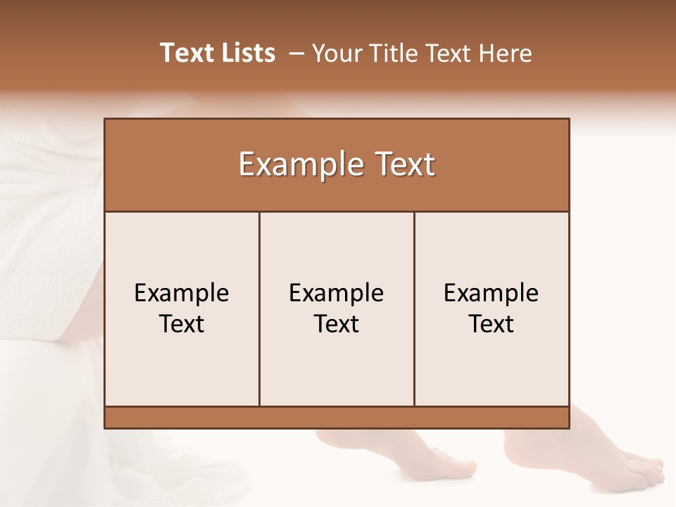 Leg Care Beautiful PowerPoint Template