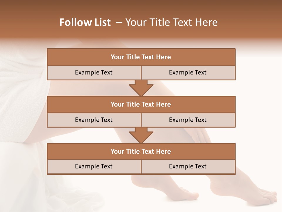 Leg Care Beautiful PowerPoint Template