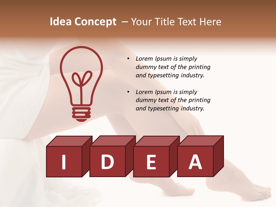 Leg Care Beautiful PowerPoint Template