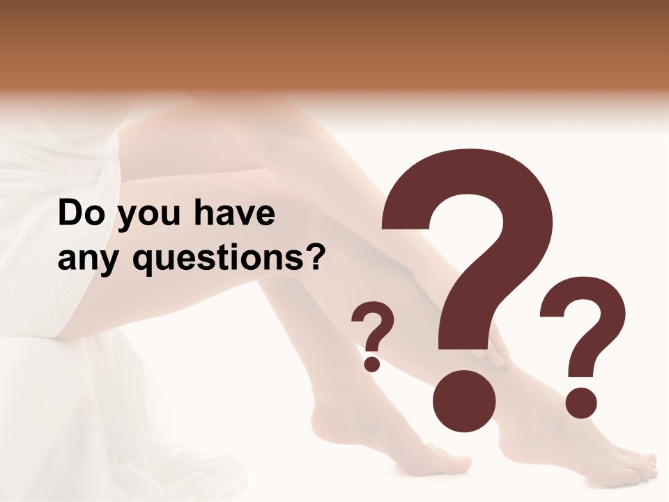 Leg Care Beautiful PowerPoint Template