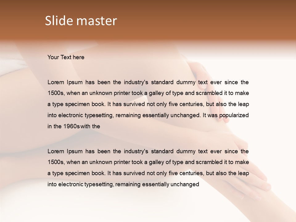 Lifestyle Healthy Lady PowerPoint Template