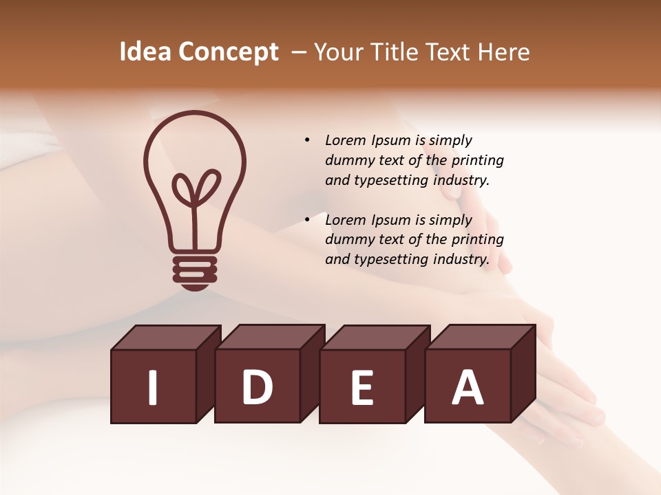 Lifestyle Healthy Lady PowerPoint Template