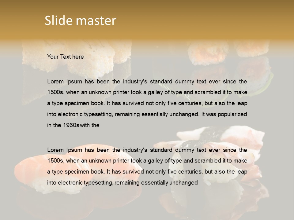 Luxury Lemon Ginger PowerPoint Template