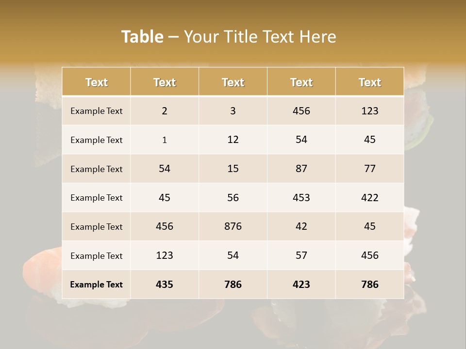 Luxury Lemon Ginger PowerPoint Template