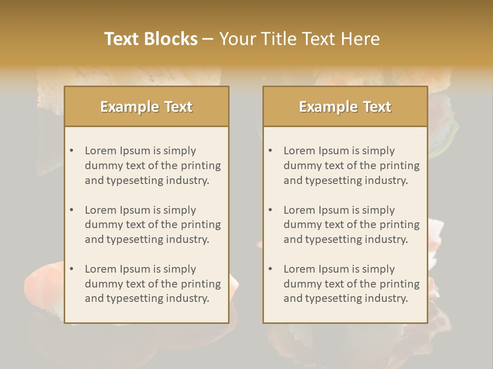 Luxury Lemon Ginger PowerPoint Template