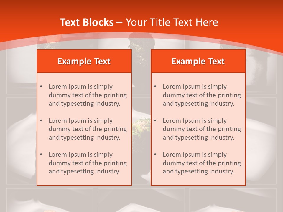Menu Roll Eel PowerPoint Template