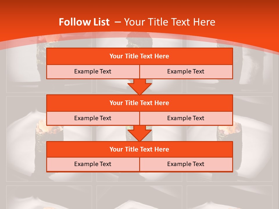 Menu Roll Eel PowerPoint Template