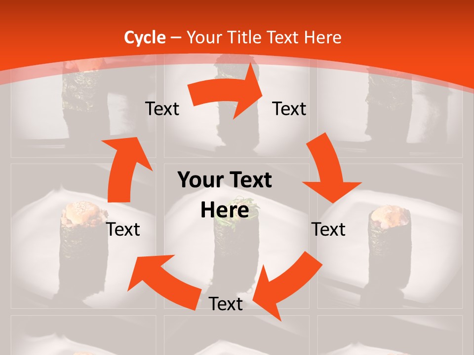 Menu Roll Eel PowerPoint Template