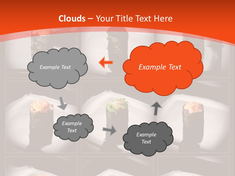 Menu Roll Eel PowerPoint Template