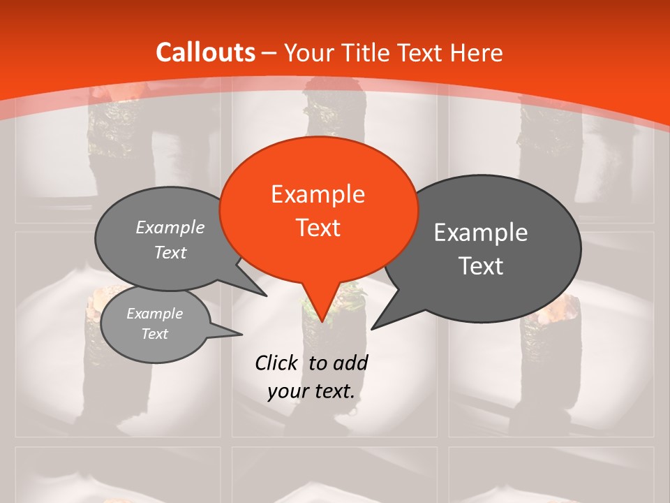 Menu Roll Eel PowerPoint Template