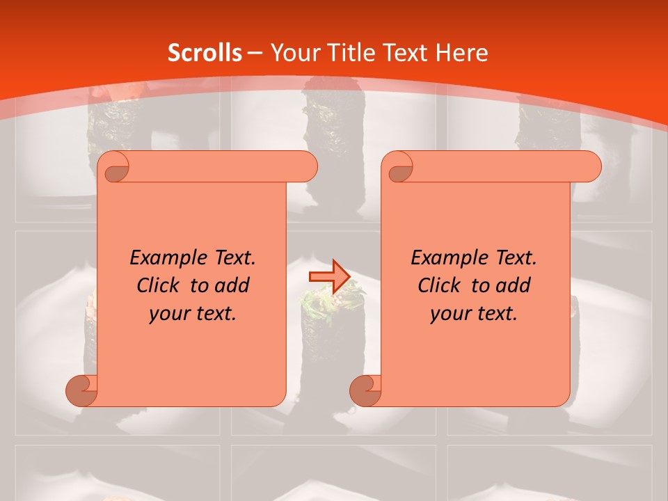 Menu Roll Eel PowerPoint Template