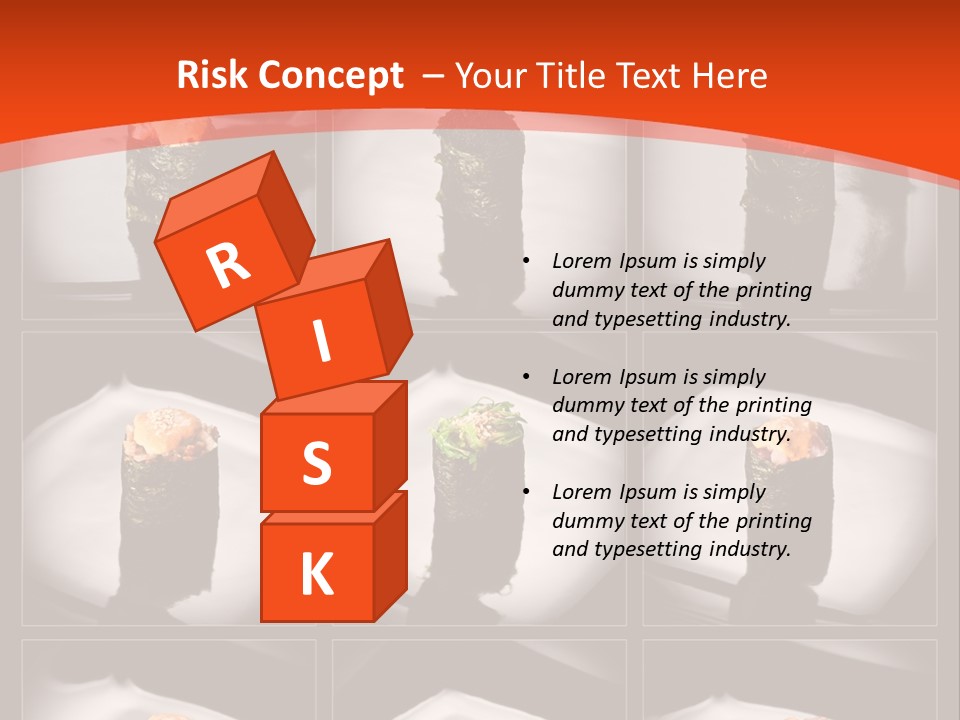 Menu Roll Eel PowerPoint Template