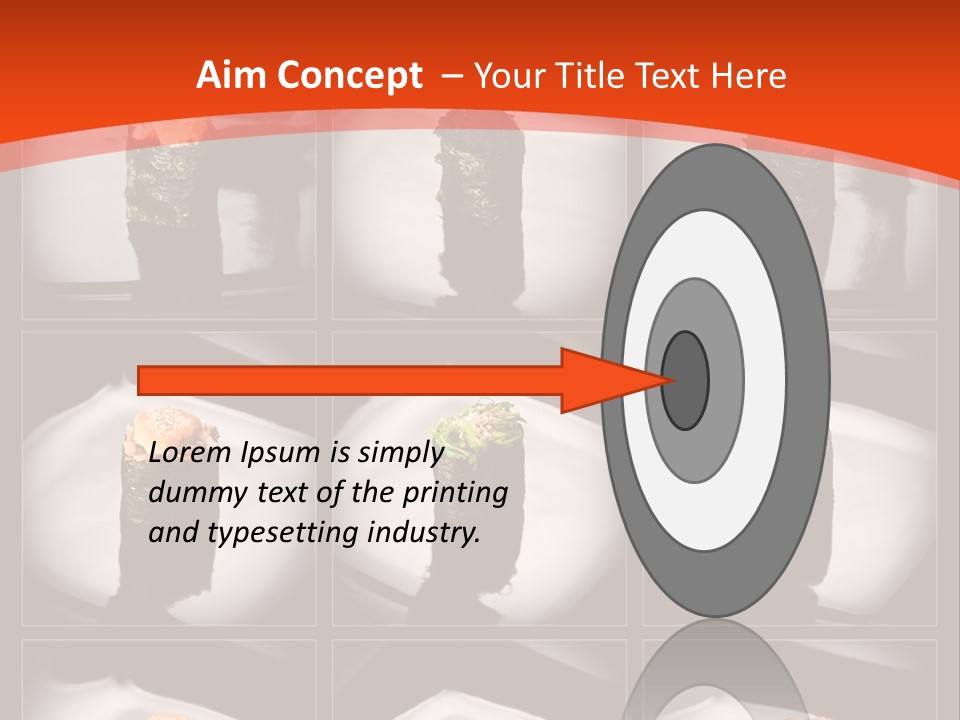 Menu Roll Eel PowerPoint Template