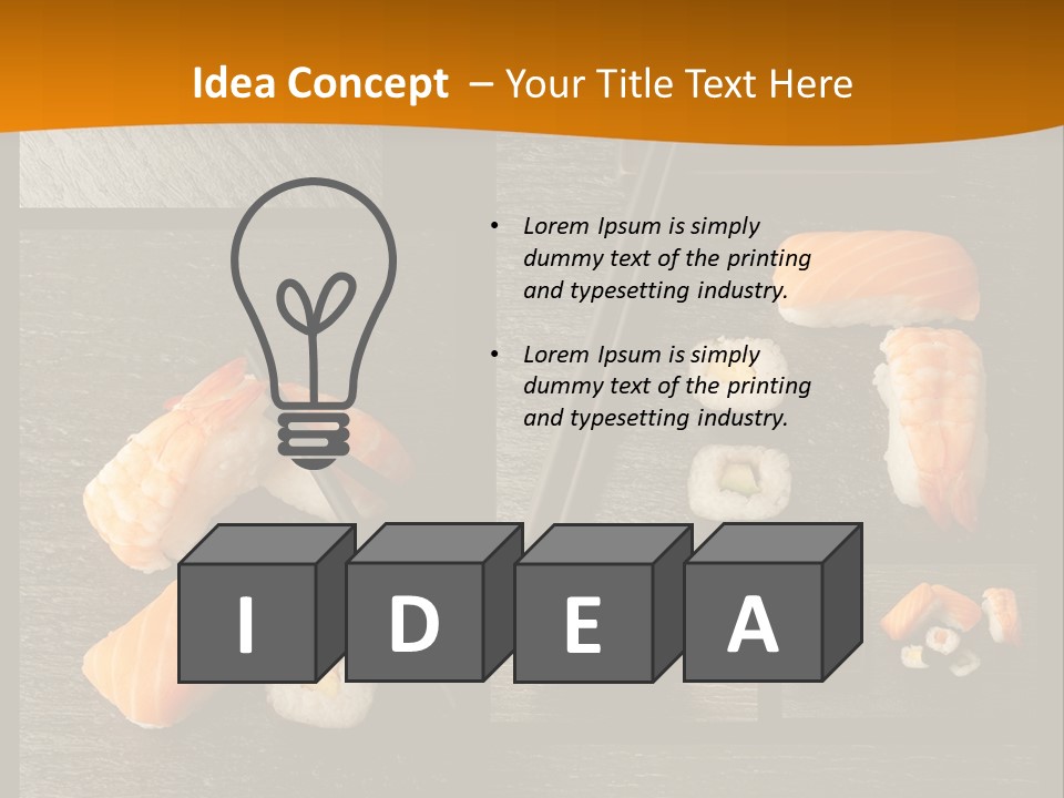 Delicacy Lunch Pepper PowerPoint Template
