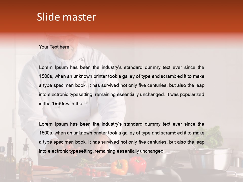 Work Chef Service PowerPoint Template