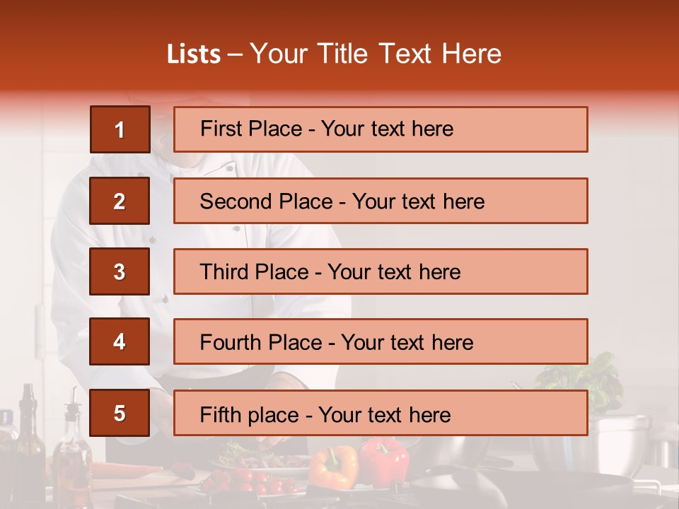 Work Chef Service PowerPoint Template