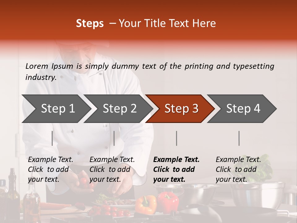 Work Chef Service PowerPoint Template