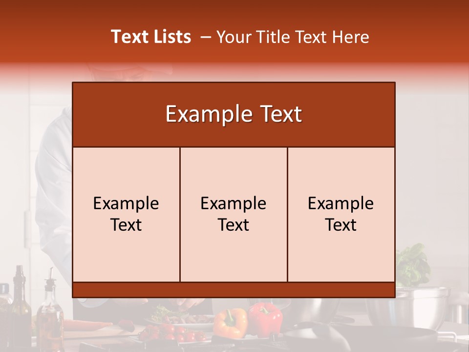 Work Chef Service PowerPoint Template