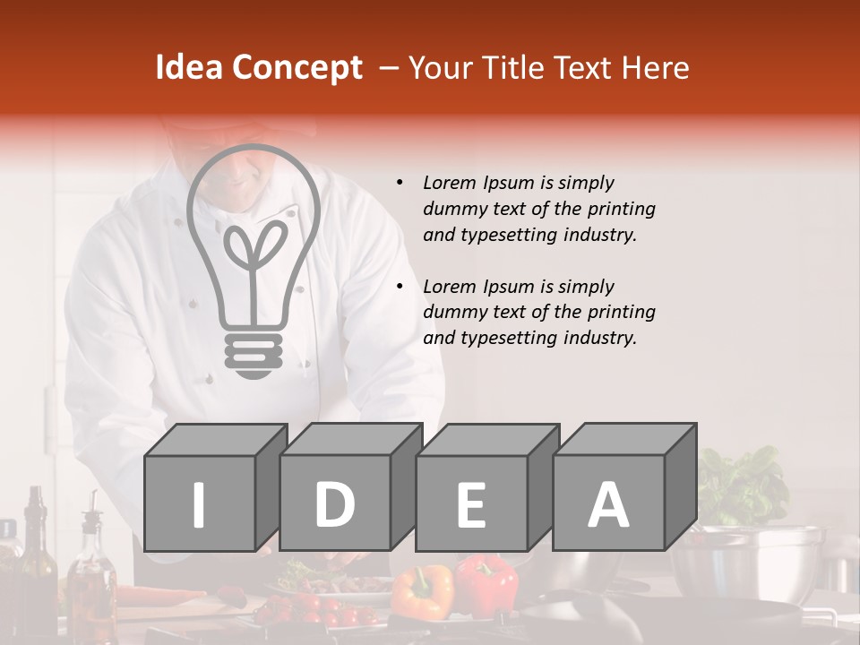 Work Chef Service PowerPoint Template