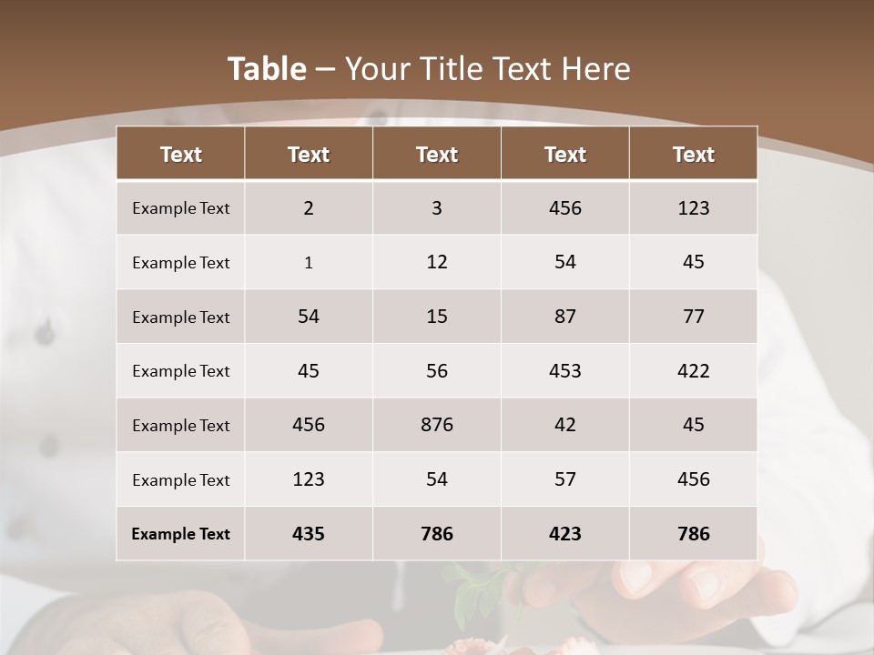 Dinner People Occupation PowerPoint Template