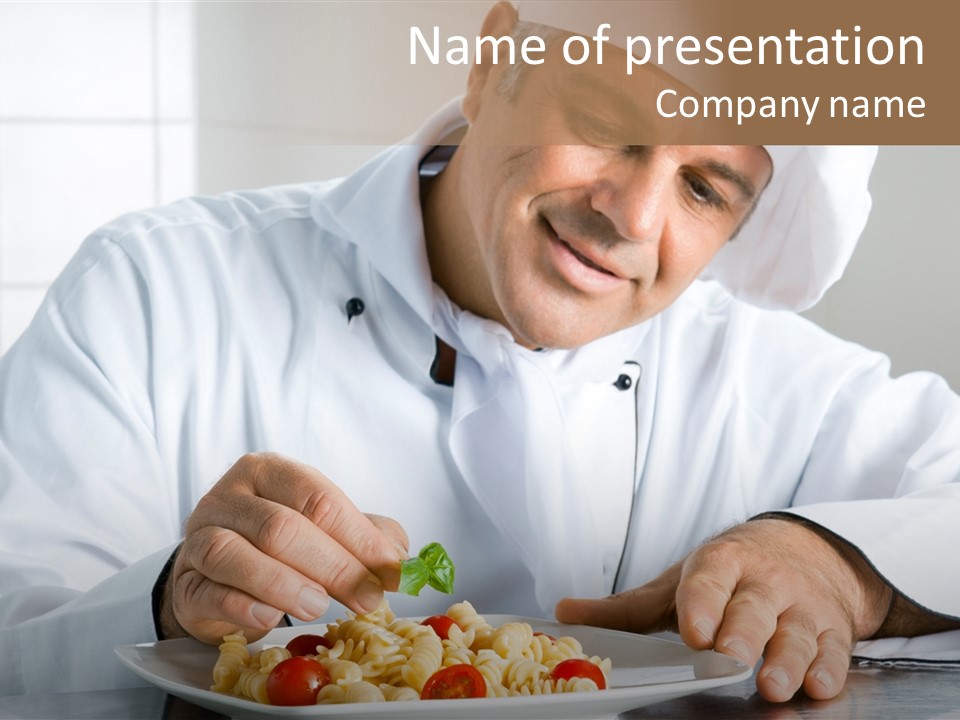 Chef Smile Dinner PowerPoint Template